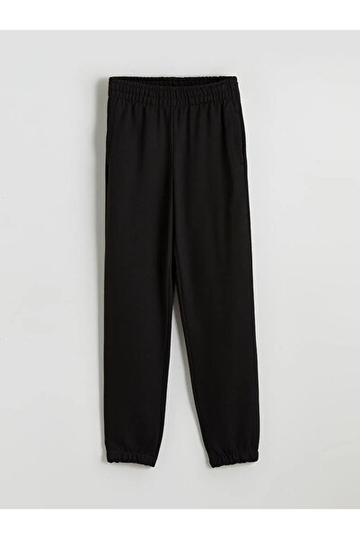 LC Waikiki Black Elastic Waist Women's Jogger Sweatpants