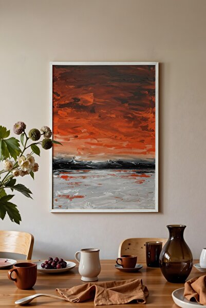 Postifull Pictură de perete, Tablou și poster cu ramă albă, Seria Ritual, Pic...