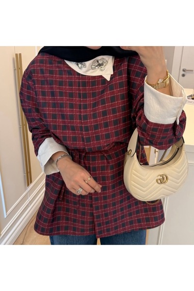 Lavin Ekose -taş işlemeli gömlek