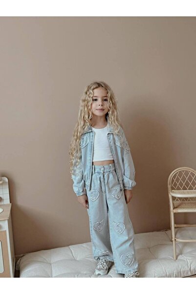 lesa kids wear طقم جينز للفتيات