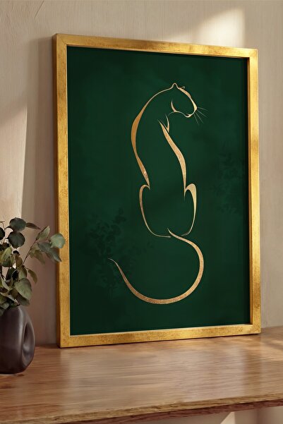 Postifull Pictură de perete, Tablou și poster cu ramă aurie de lux, Seria Rit...