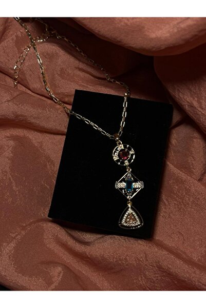 joyster Black Enameled 3-Strand Necklace