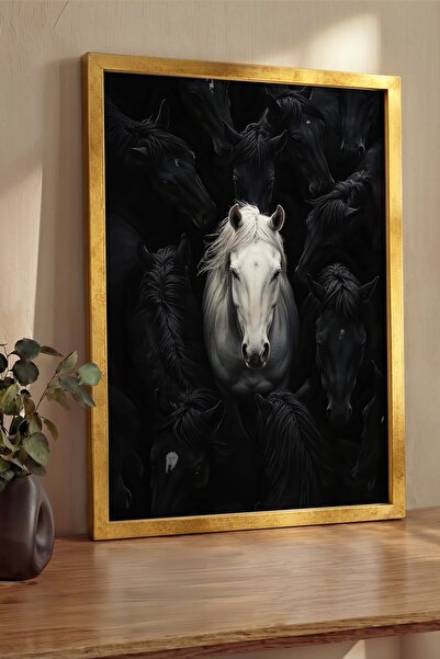 Postifull Pictură de perete, Tablou și poster cu ramă aurie de lux, Seria Rit...