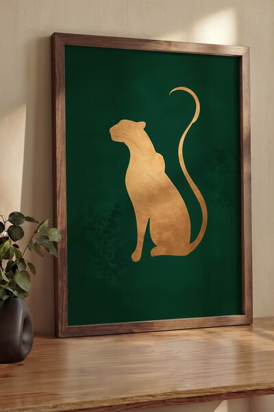 Postifull Pictură de perete, Tablou și poster cu ramă maro de lux, Seria Ritu...