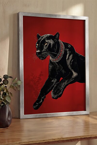 Postifull Pictură de perete, Tablou și poster cu ramă argintie de lux, Seria ...