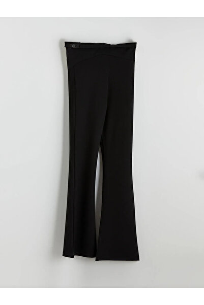 LC Waikiki Flared Maternity Leggings with Black Abdominal Panel