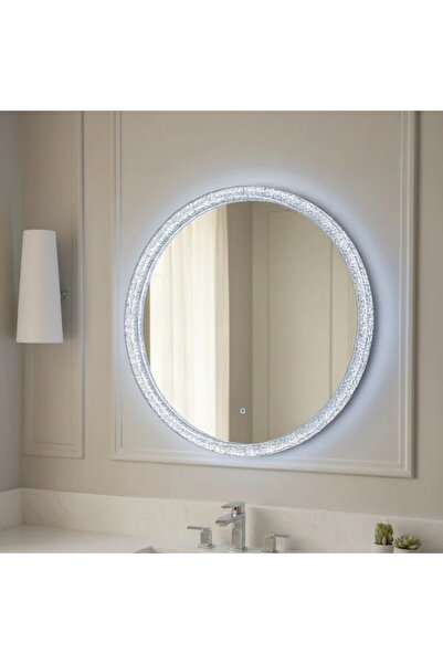 terndat Round mirror with ambient LED lighting - size 60.60
