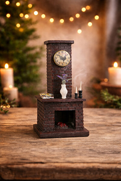 Mihristore Polyester Şömine Tütsülük Hediyelik Şömine Tasarımlı Tütsülük