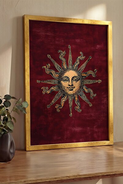 Postifull Pictură de perete, Tablou și poster cu ramă aurie de lux, Seria Rit...