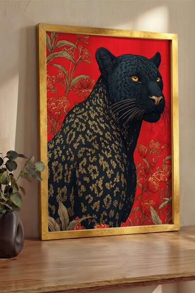 Postifull Pictură de perete, Tablou și poster cu ramă aurie de lux, Seria Rit...