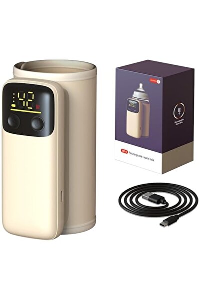 Veridion Veridion® portable bottle warmer, 6000mAh with USB charging, 6 heati...