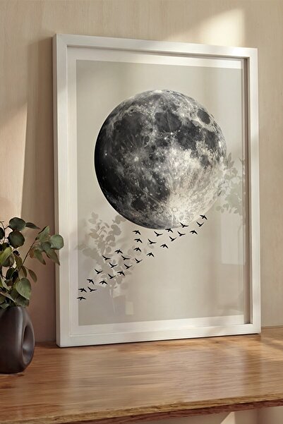 Postifull Zidna slika, luksuzna slika i poster u beloj ramovani, serija ritua...