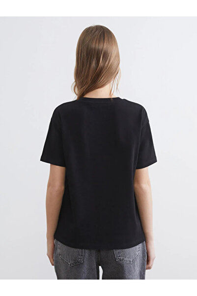 LC Waikiki Black Crew Neck Women's T-Shirt