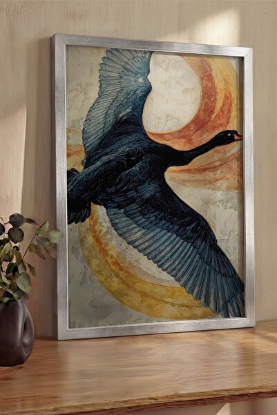 Postifull Pictură de perete, Tablou și poster cu ramă argintie de lux, Seria ...