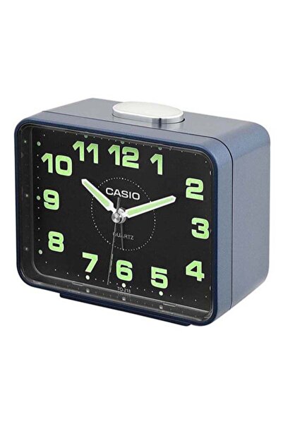 Casio Desk Analog Alarm Clock Blue/Silver