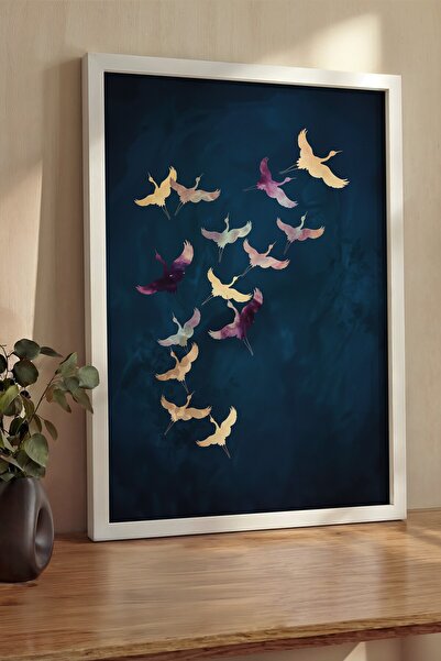 Postifull Zidna slika, luksuzna slika i poster u beloj ramovani, serija ritua...