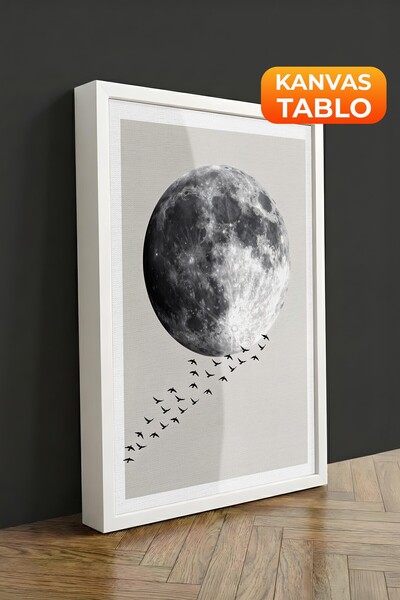 Postifull Zidna slika, luksuzna slika na platnu u beloj ramovini, serija ritu...