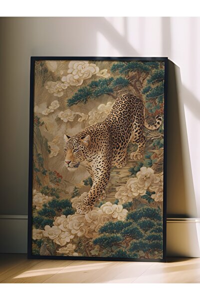 Postifull Wall Art, Black Framed Art and Poster, Ritual Series, Leopard Art, ...