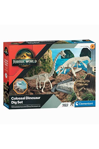 CLEMENTONI Jurassic World Mosasaurus and Brachiosaurus Excavation Set