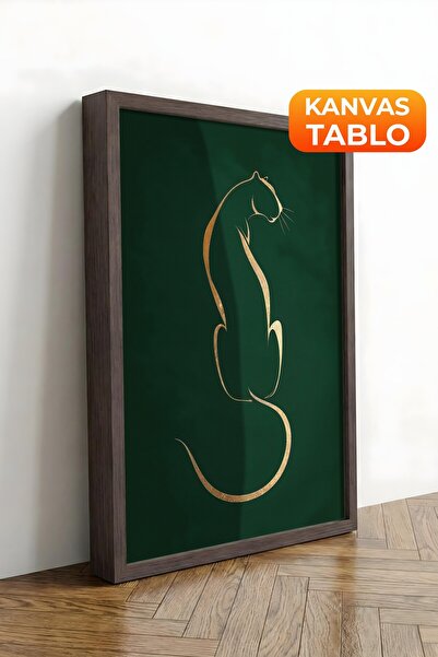 Postifull Zidna slika, luksuzna slika na platnu sa smeđim okvirom, serija rit...