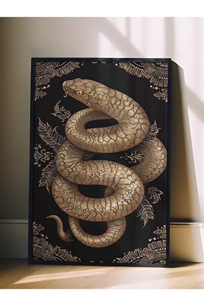 Postifull Wall Art, Black Framed Art and Poster, Ritual Series, Snake Art, No...