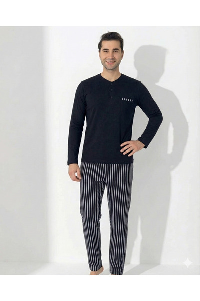 isiltikidsmoda Boyraz 0405 men's long sleeve pajama set