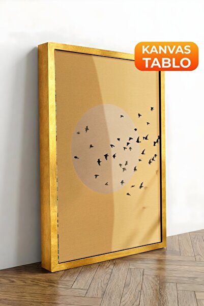 Postifull Zidna slika, luksuzna slika na platnu sa zlatnim okvirom, serija ri...