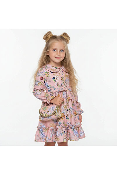 SeaBubbles Floral Girl's Dress with Bag