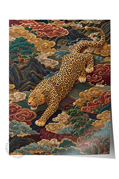 Postifull Wall Poster, Unframed Poster, Art Print, Ritual Series, Leopard Pai...