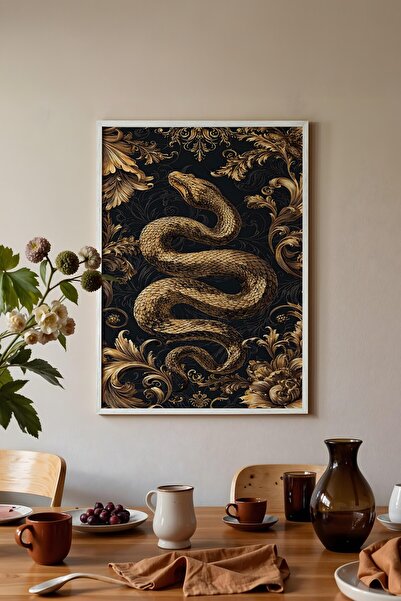 Postifull Pictură de perete, Tablou și poster cu ramă albă, Seria Ritual, Pic...