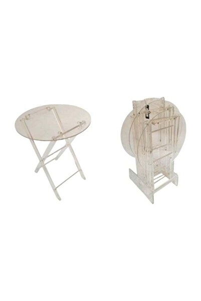 AZOZ MERCHLY Acrylic Tables Set 4 Pieces 40x46cm