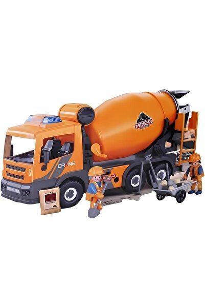 MEGA Işıklı ve Sesli Beton Mikseri İnşaat Seti