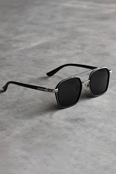 Roger Bacon Men's Sunglasses Pilot Model Silver Detail