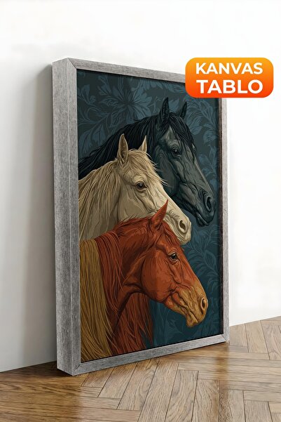 Postifull Pictură murală, Tablou pe pânză cu ramă argintie de lux, Seria Ritu...