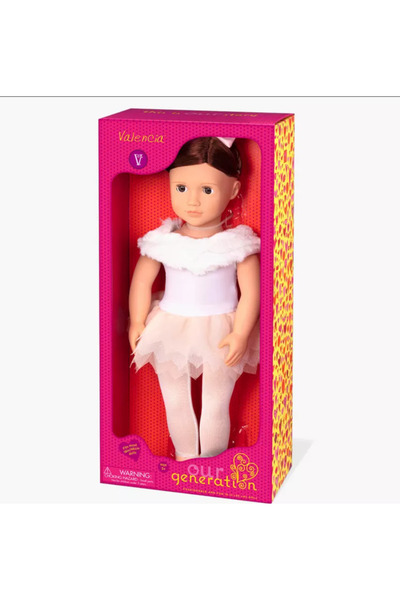 Our Generation دمية باليه ذات تنورة من الريش - فالنسيا