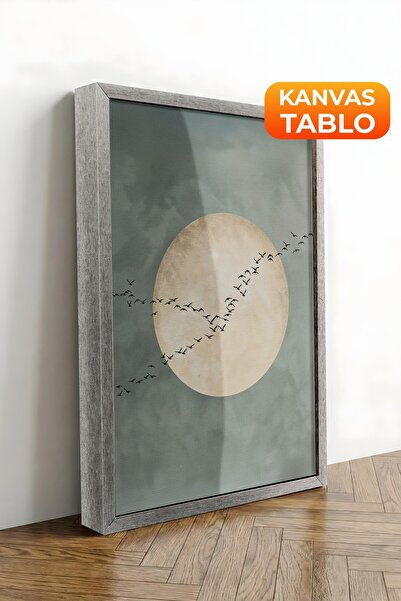 Postifull Zidna slika, luksuzna slika na platnu sa srebrnim okvirom, serija r...