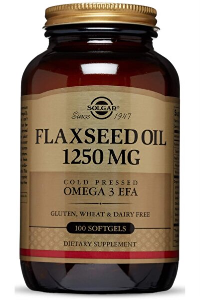 Solgar زيت بذور الكتان 1250 ملغ 100 كبسولة