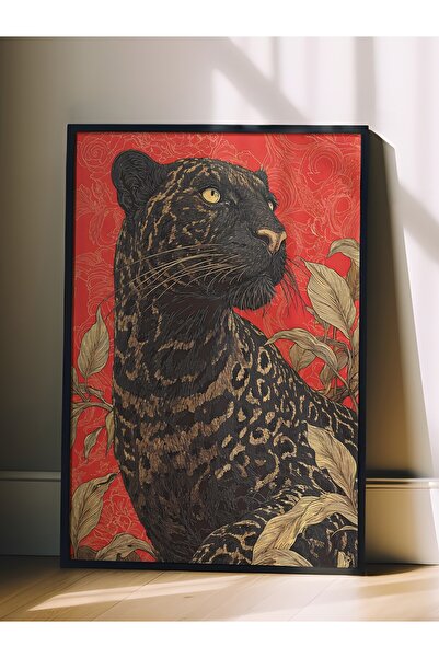 Postifull Wall Art, Black Framed Art and Poster, Ritual Series, Leopard Art, ...