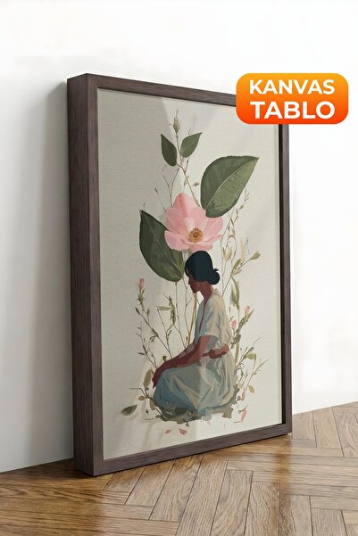 Postifull Zidna slika, slika na platnu sa luksuznim smeđim okvirom, serija Ri...