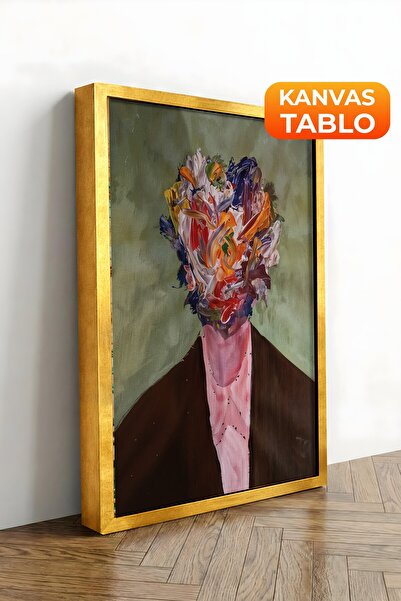 Postifull Zidna slika, luksuzna slika na platnu sa zlatnim okvirom, serija ri...