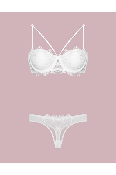 SS HOME CONCEPT Nurteks 4591 Supported Lace Bra Set