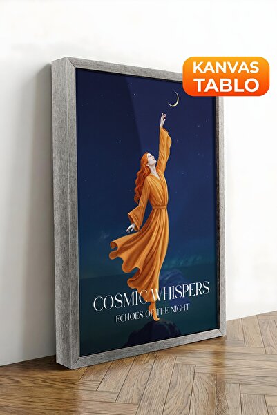 Postifull Zidna slika, luksuzna slika na platnu sa srebrnim okvirom, serija r...