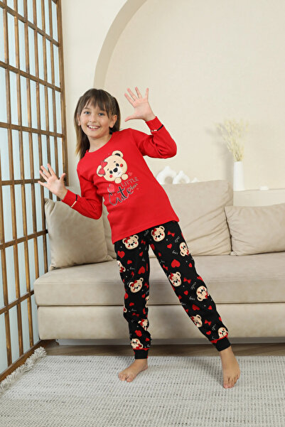 isiltikidsmoda Kapitex 8222 Girls' Long Sleeve Pajama Set