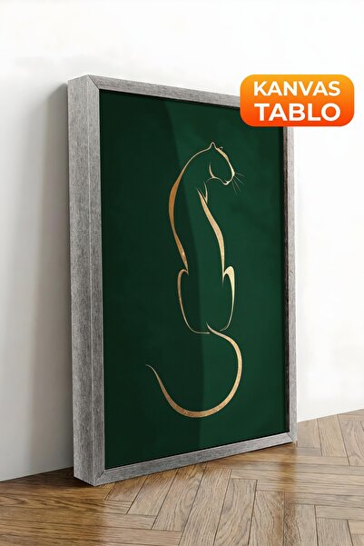 Postifull Zidna slika, luksuzna slika na platnu sa srebrnim okvirom, serija r...