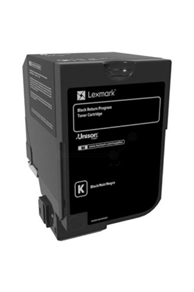 Lexmark Black High Yield Corporate Cartridge printer toner, code 74C2HKE, com...
