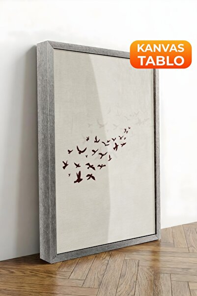 Postifull Zidna slika, luksuzna slika na platnu sa srebrnim okvirom, serija r...