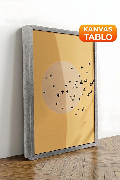 Postifull Zidna slika, luksuzna slika na platnu sa srebrnim okvirom, serija r...