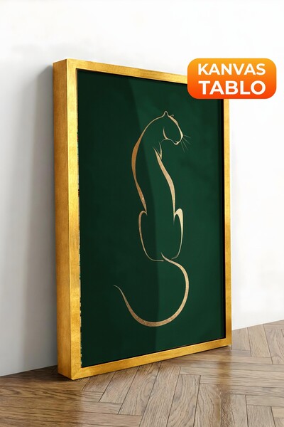 Postifull Zidna slika, luksuzna slika na platnu sa zlatnim okvirom, serija ri...