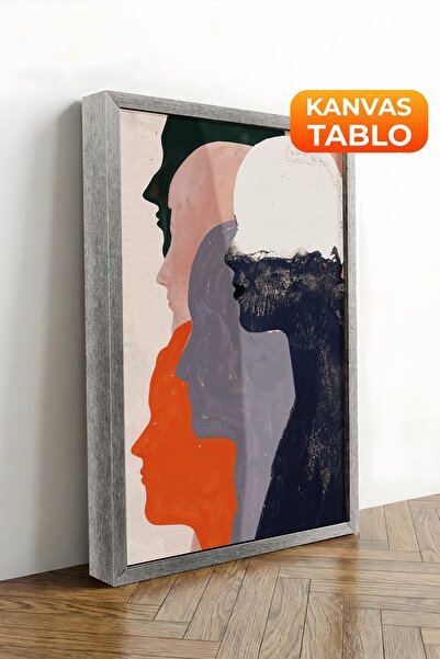 Postifull Zidna slika, luksuzna slika na platnu sa srebrnim okvirom, serija r...