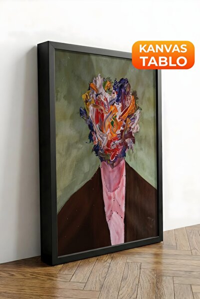 Postifull Zidna slika, luksuzna slika na platnu u crnom okviru, serija ritual...